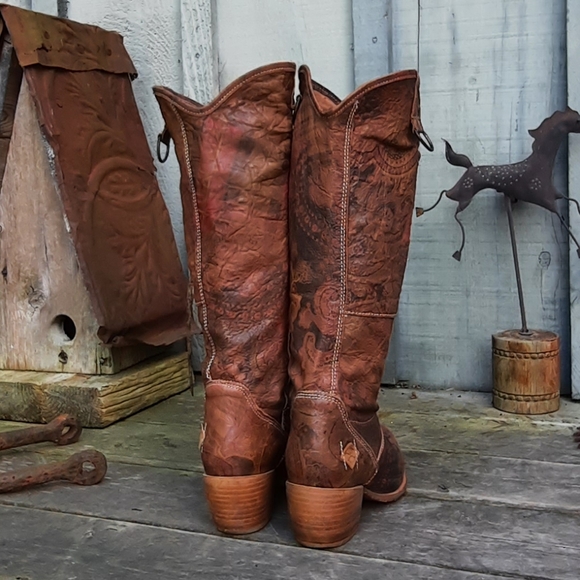 GOLDMUD Handmade in Portugal, Leather Cowboy Boots - Picture 2 of 9